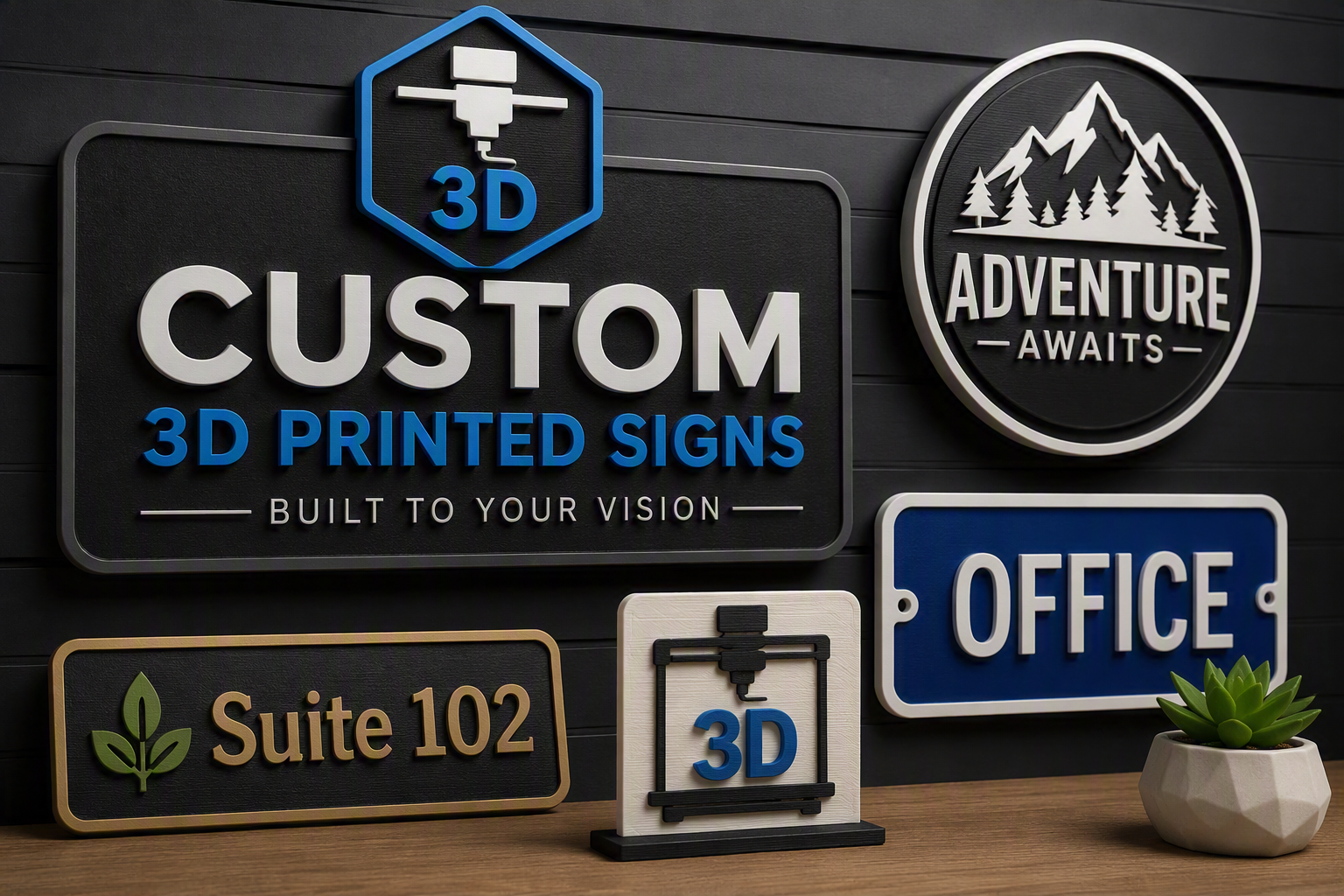 picture of 3d printed signs